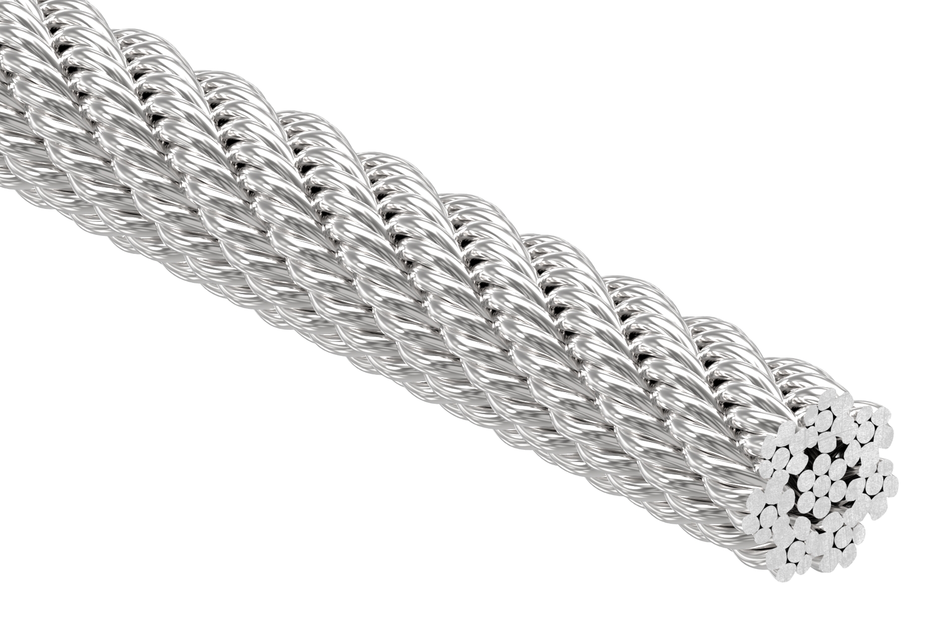 Edelstahlseil Ø 8mm, 7x7, L: 25m, V4A