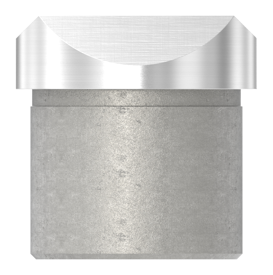 Rohrsattel, Anschluss oben: Rohr 42,4mm, V2A