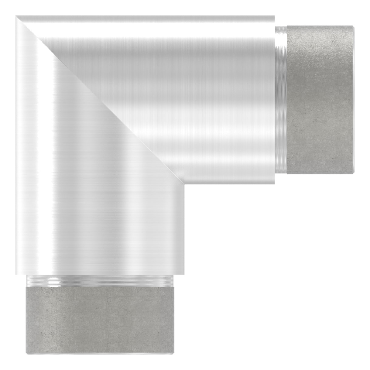 Eckstück 90°, für Rohr 42,4x2,5mm, V2A