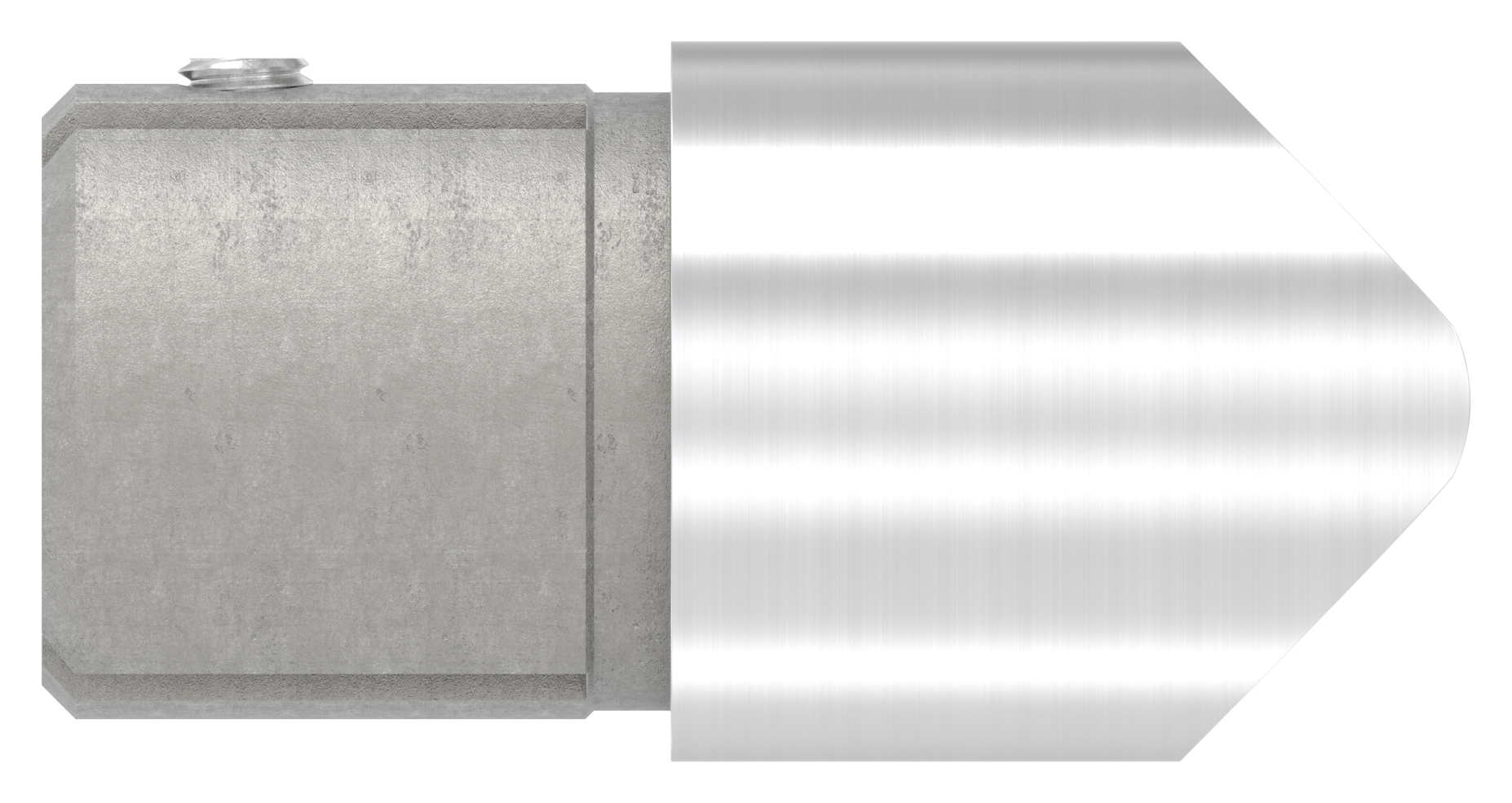 Anschlussstück 90°, Anschluss oben: 42,4mm, V2A