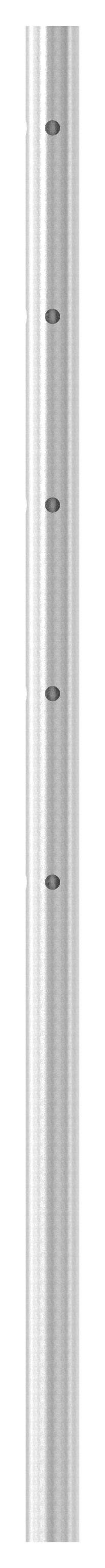 Edelstahlpfosten aus Rohr 42,4mmx2,0mm, V2A