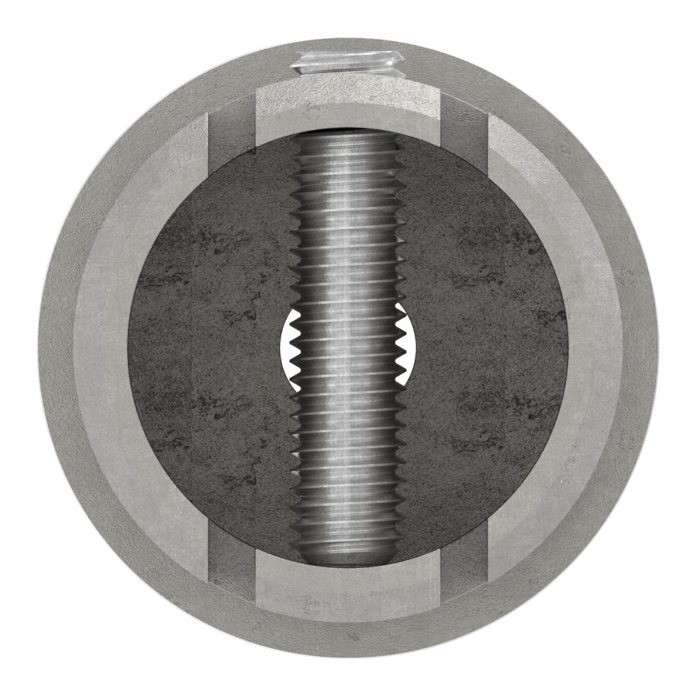 Anschlussstück 90°, Anschluss oben: 42,4mm, V2A