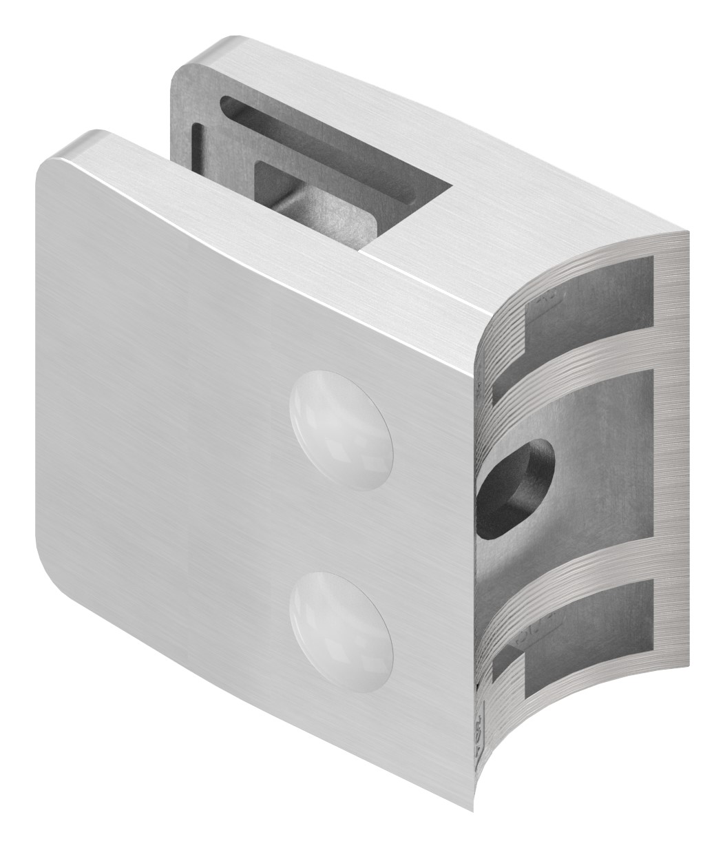 Glasklemme Mod. 34, Anschluss: 48,3mm, V2A Glasklemme Mod. 34, Anschluss: 48,3mm, V2A