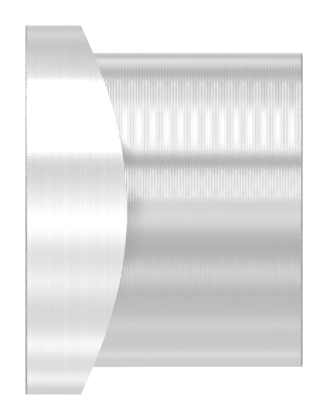 Gewindehülse, passend zu Torband 120-M12-VA, für Rohr 42,4mm, V2A