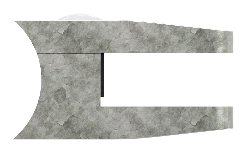 Glasklemme Mod. 34, Anschluss: 42,4mm, Zink roh Glasklemme Mod. 34, Anschluss: 42,4mm, Zink roh