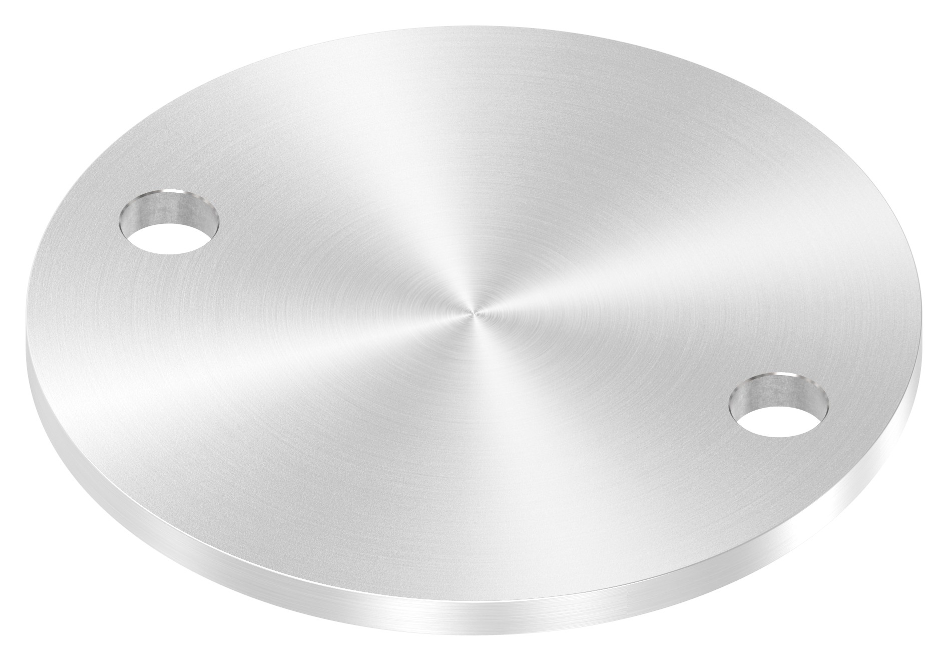 Ankerplatte Ø 120x6mm, mit Rundschliff, V2A