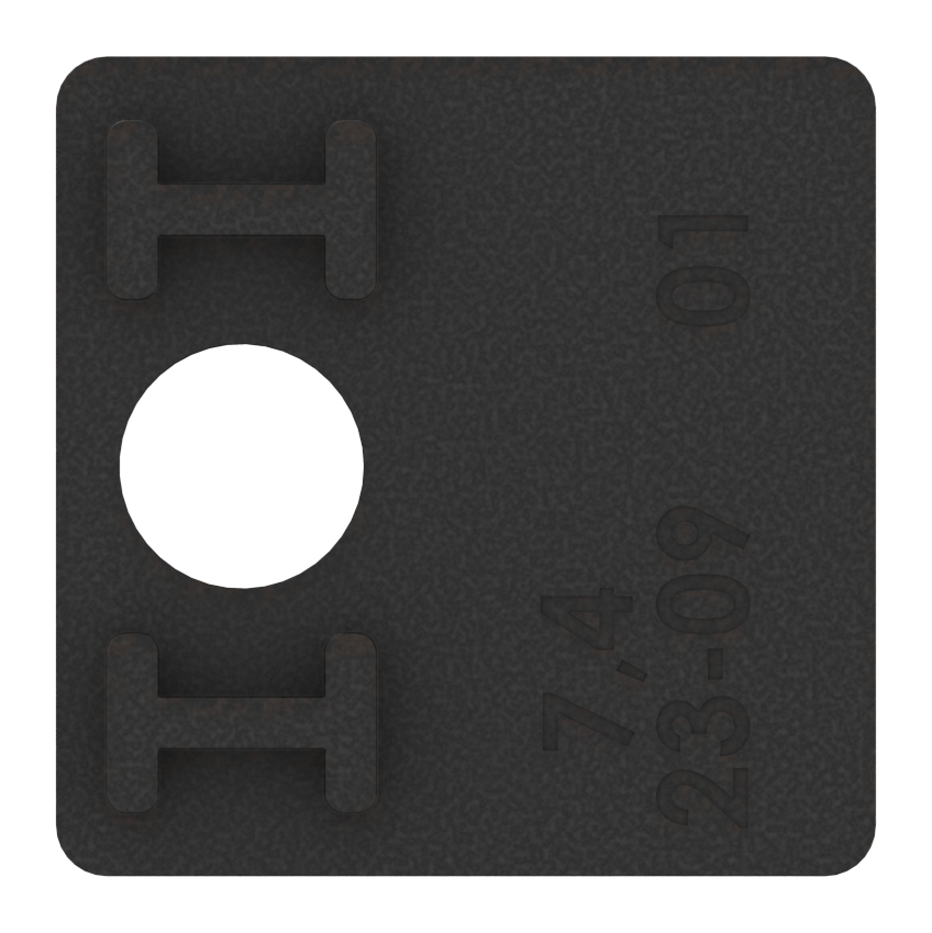 1 Paar Gummi für Mod. 36, für Blech 3,0mm