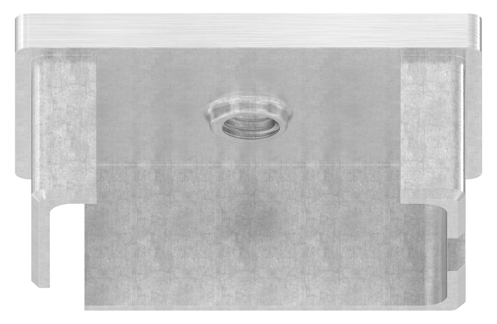 Einsteckkappe, für Rohr 60x40x2,0mm mit M8 Gewinde, V2A