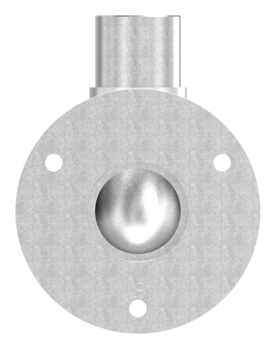 Wandhalter 90° für Rohr 33,7x2,0mm, V2A