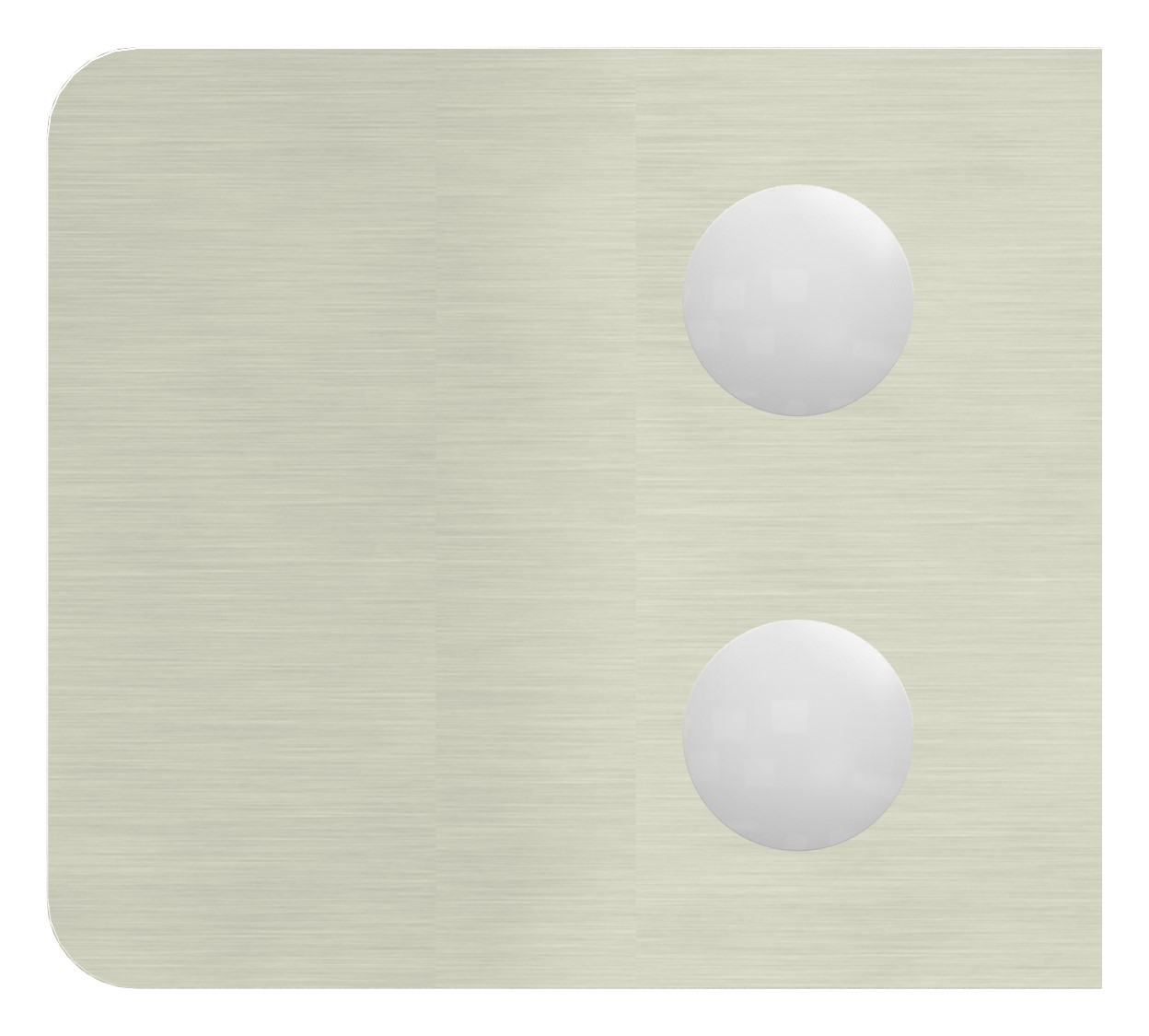 Glasklemme Mod. 14, Anschluss: 48,3mm, VA-Effekt Glasklemme Mod. 14, Anschluss: 48,3mm, VA-Effekt