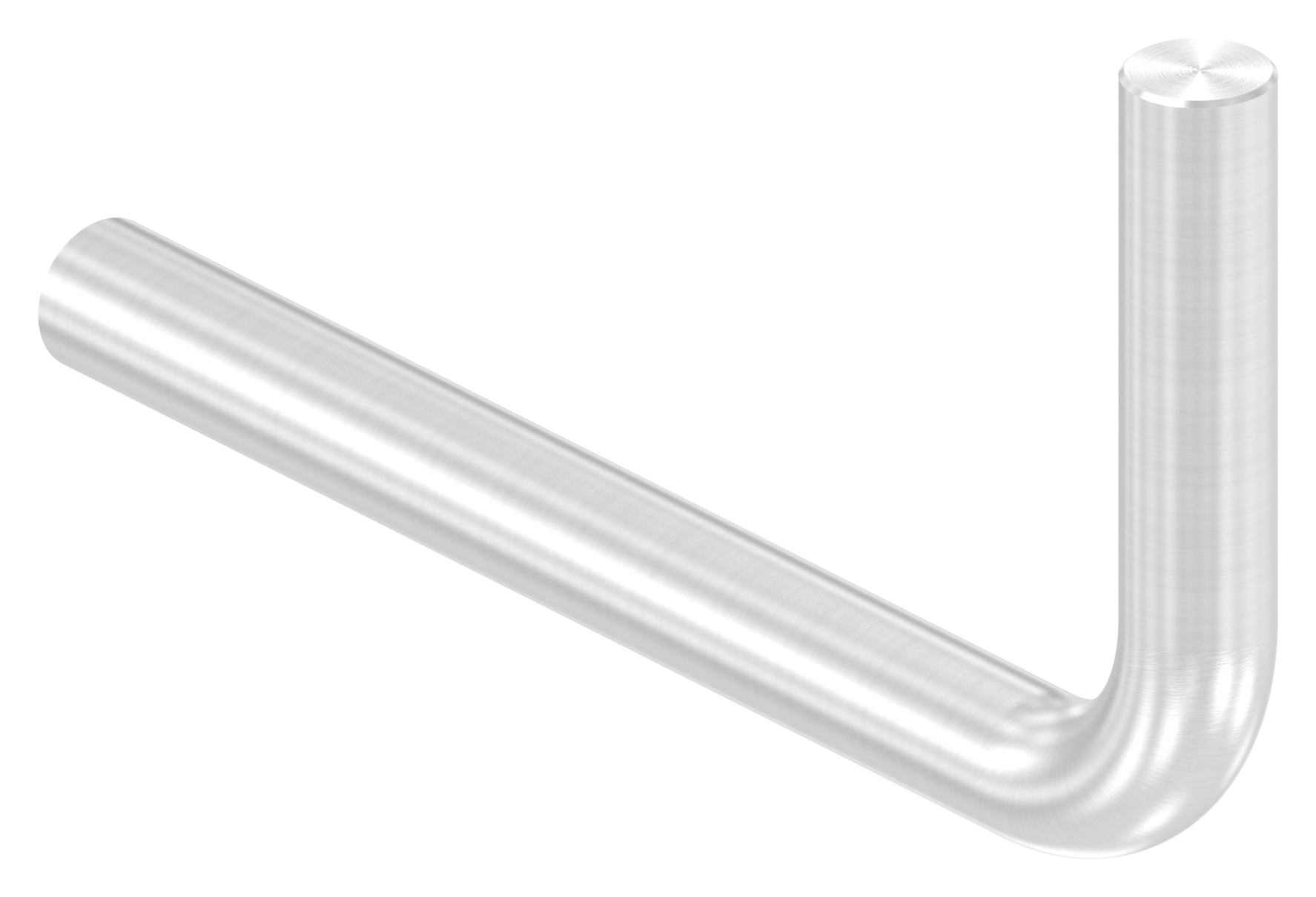Bügel Ø 14mm, 90° gebogen, ohne Gewinde, V2A