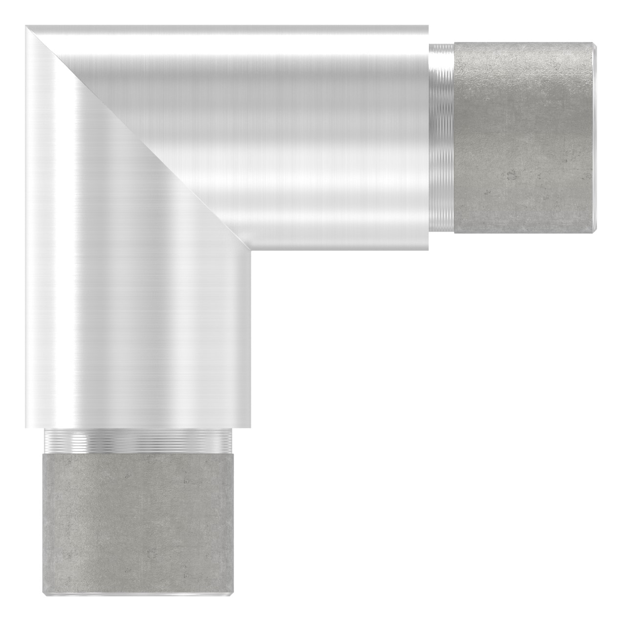 Eckstück 90°, für Rohr 26,9x2,0mm, V2A