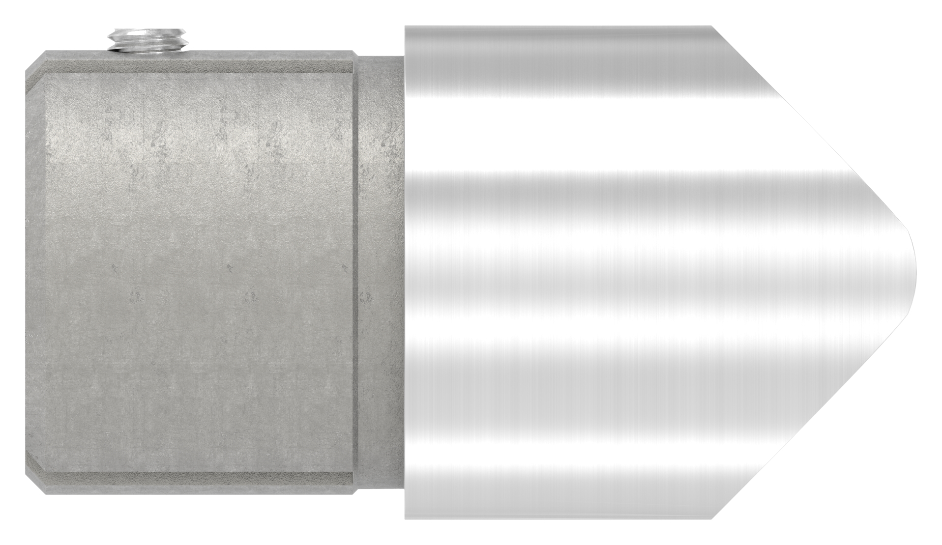 Anschlussstück 90°, Anschluss oben: 48,3mm, V2A