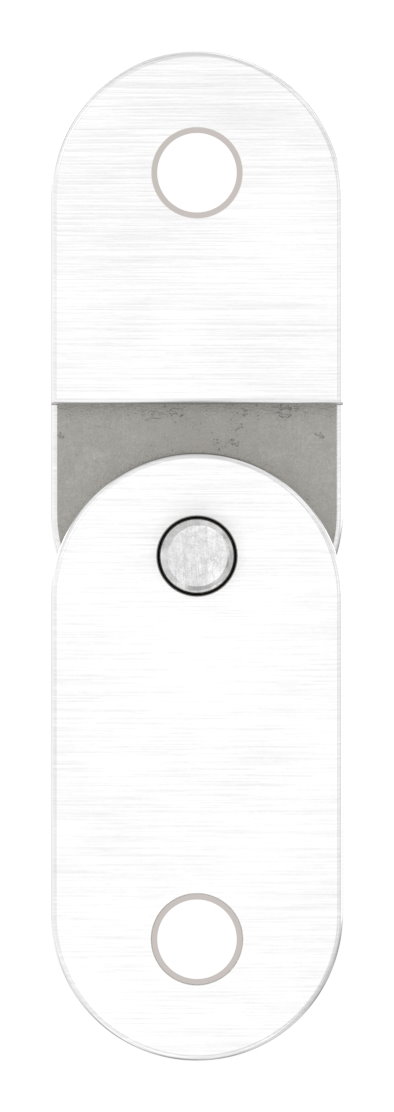 Handlaufanschlussplatte verstellbar, flach, V4A