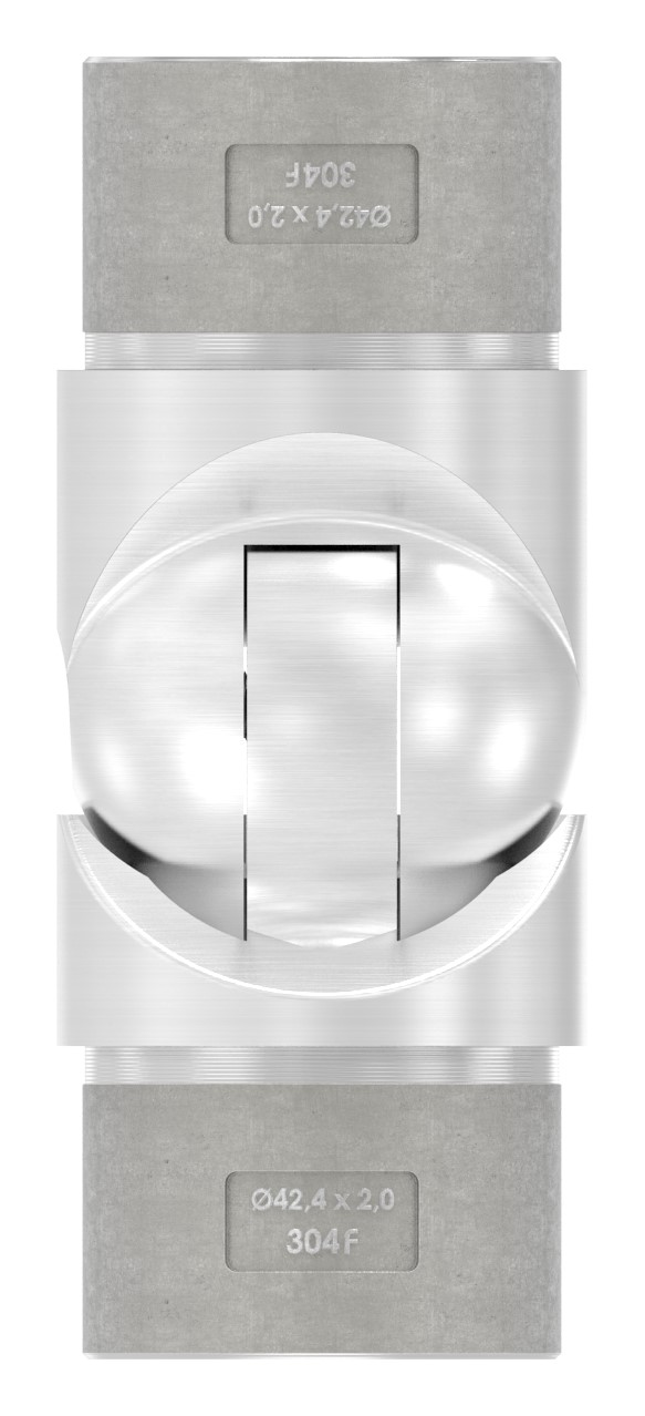Gelenkstück hohl für Kabeldurchführung, für Rohr 42,4x2,0mm, V2A Gelenkstück hohl für Kabeldurchführung, für Rohr 42,4x2,0mm, V2A