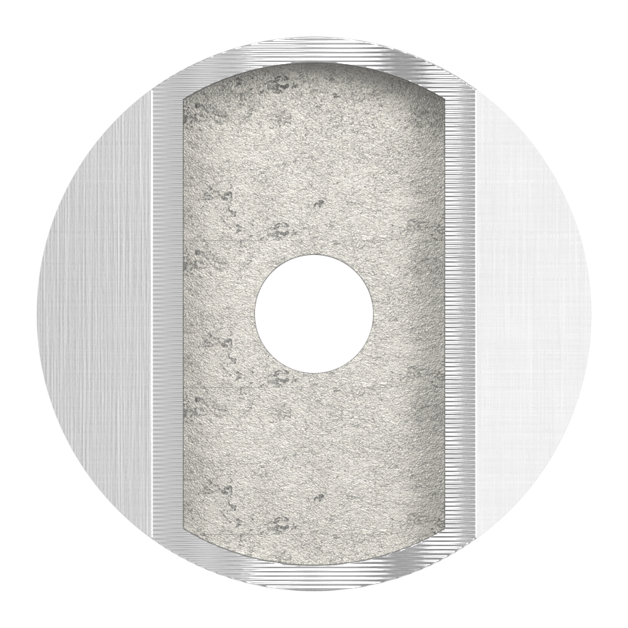 Rohrsattel, Anschluss oben: Rohr 42,4mm, V2A