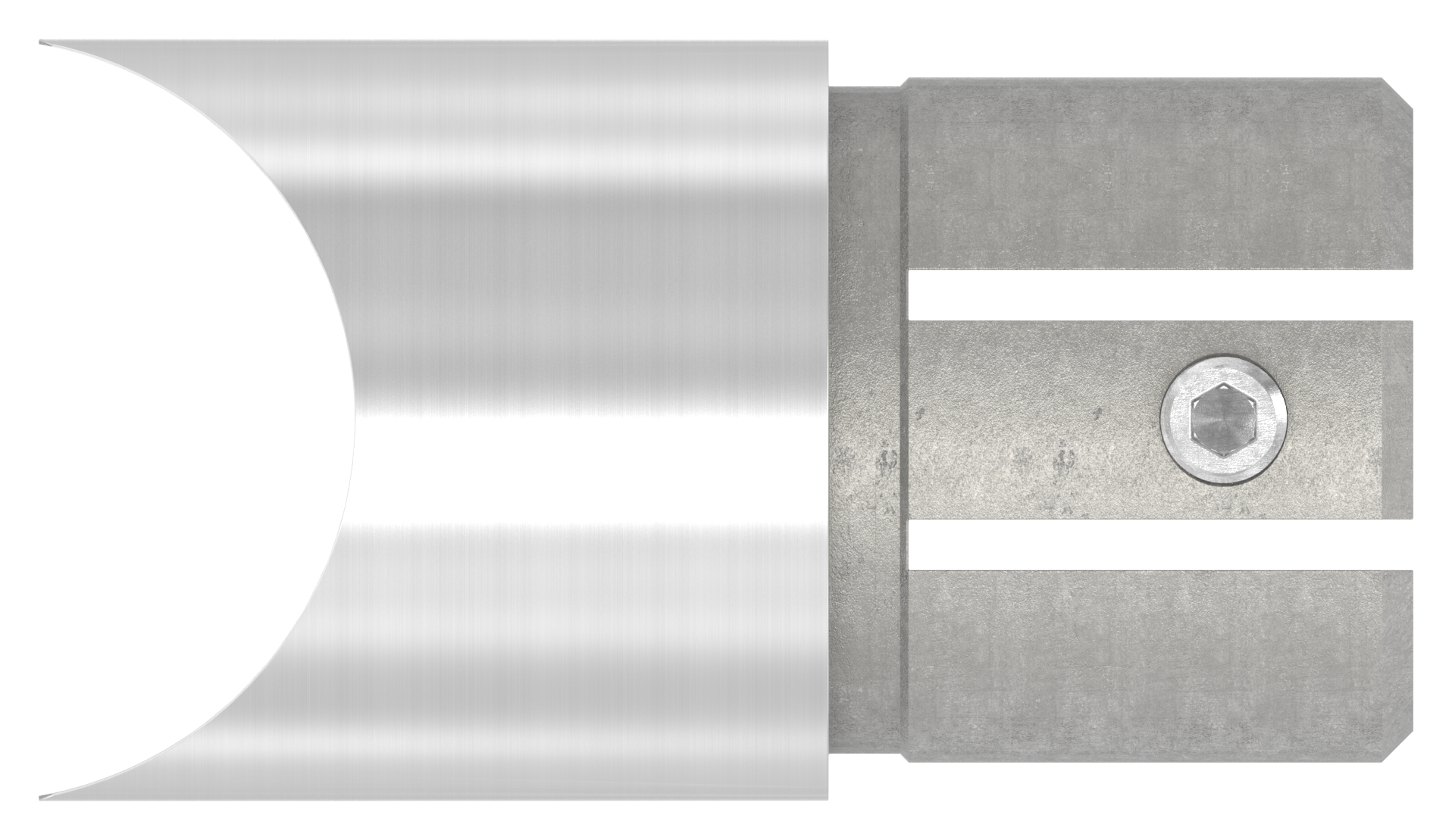 Anschlussstück 90°, Anschluss oben: 48,3mm, V2A