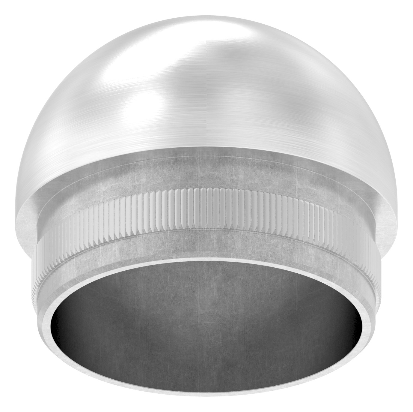 Rohrabschlussstopfen mit M8, für Rohr 42,4x2,0mm, V2A