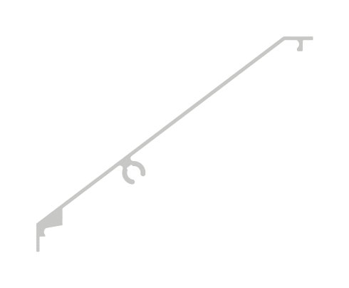 Design-Abdeckung für eleganza canopy, L: 6000mm, Aluminium E4/EV1 Design-Abdeckung für eleganza canopy, L: 6000mm, Aluminium E4/EV1