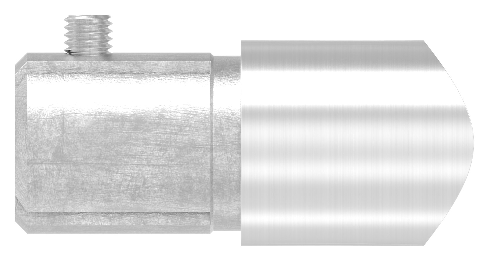 Anschlussstück 90°, Anschluss oben: 42,4mm, V2A