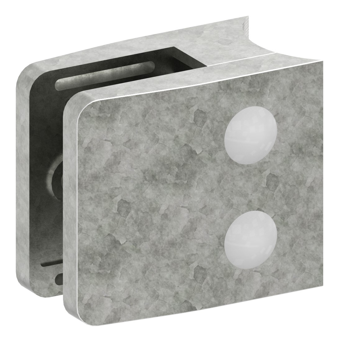 Glasklemme Mod. 34, Anschluss: 42,4mm, Zink roh Glasklemme Mod. 34, Anschluss: 42,4mm, Zink roh