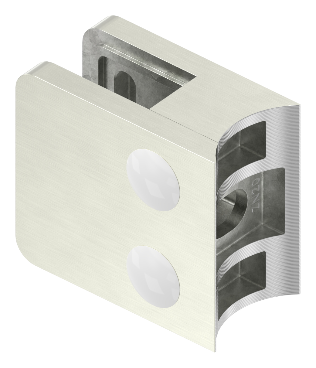 Glasklemme Mod. 11, Anschluss: 33,7mm, VA-Effekt Glasklemme Mod. 11, Anschluss: 33,7mm, VA-Effekt