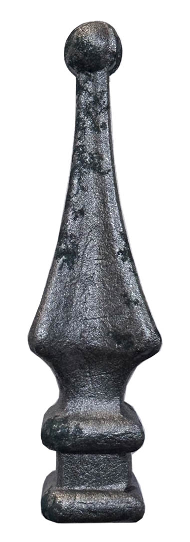 Zaunspitze Ansatz 24x24mm, Höhe 120mm, mit Bohrung Ø 12,7mm