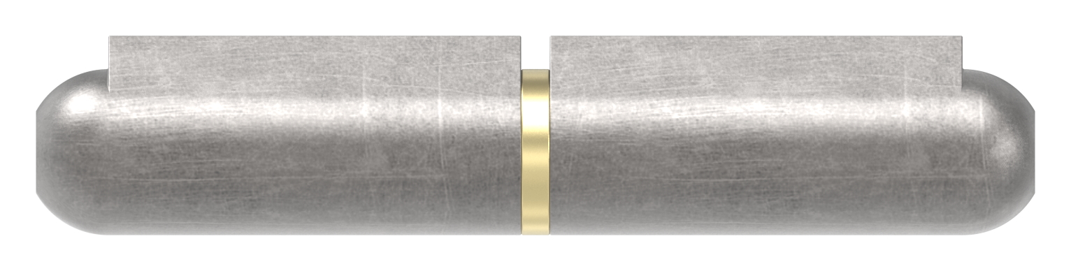 Anschweißband mit Messingring und -stift, Länge: 60mm