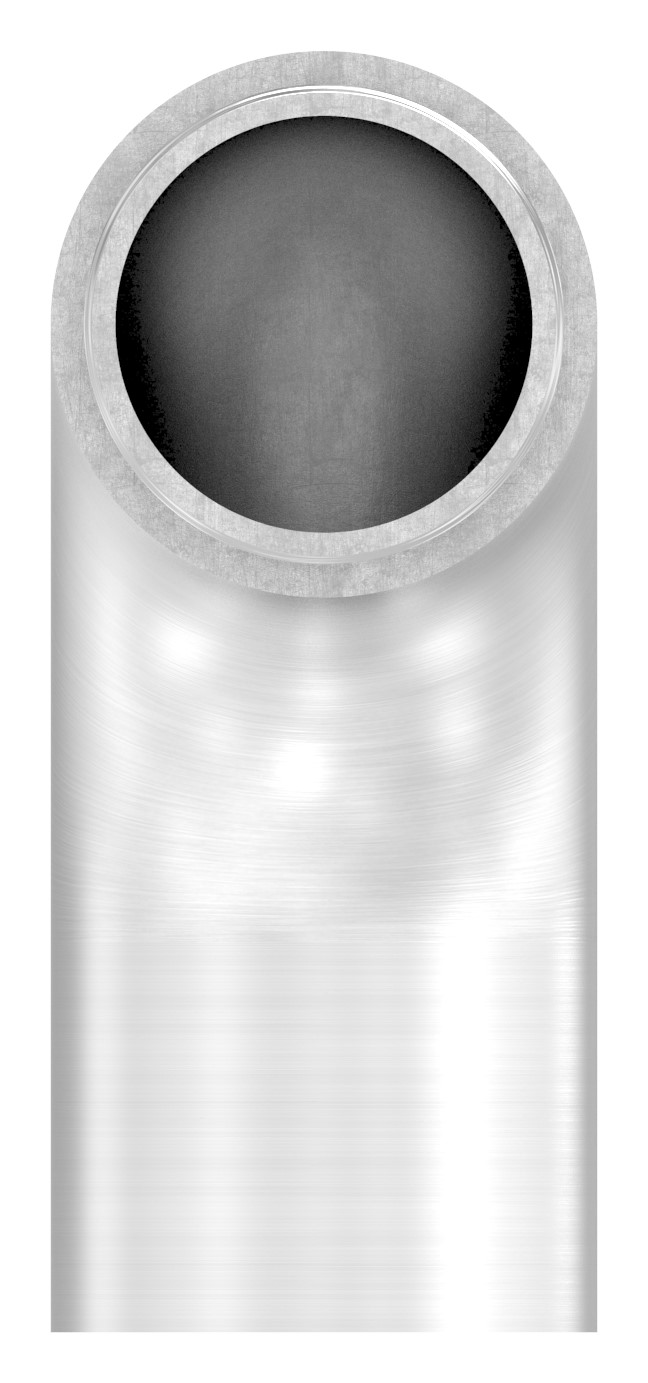 Endbogen 90° flach, für Rohr 33,7x2,0mm, V2A