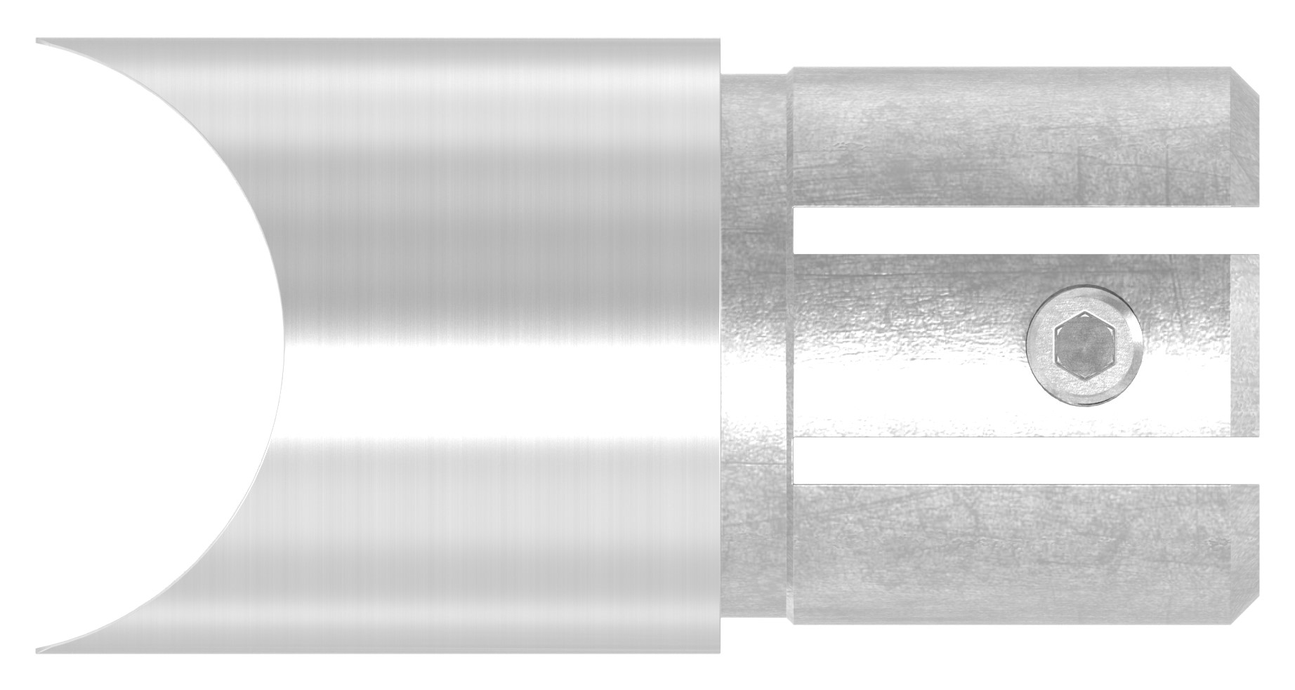 Anschlussstück 90°, Anschluss oben: 42,4mm, V2A