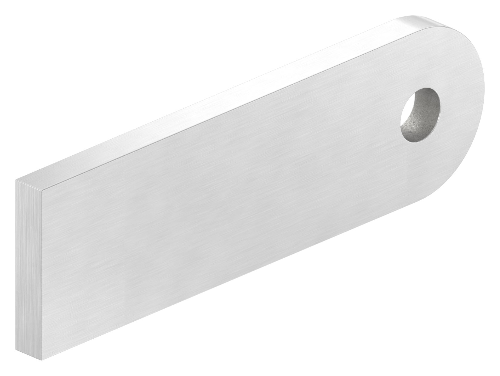 Anschweißlasche, 100x30x6mm, geschliffen, V2A
