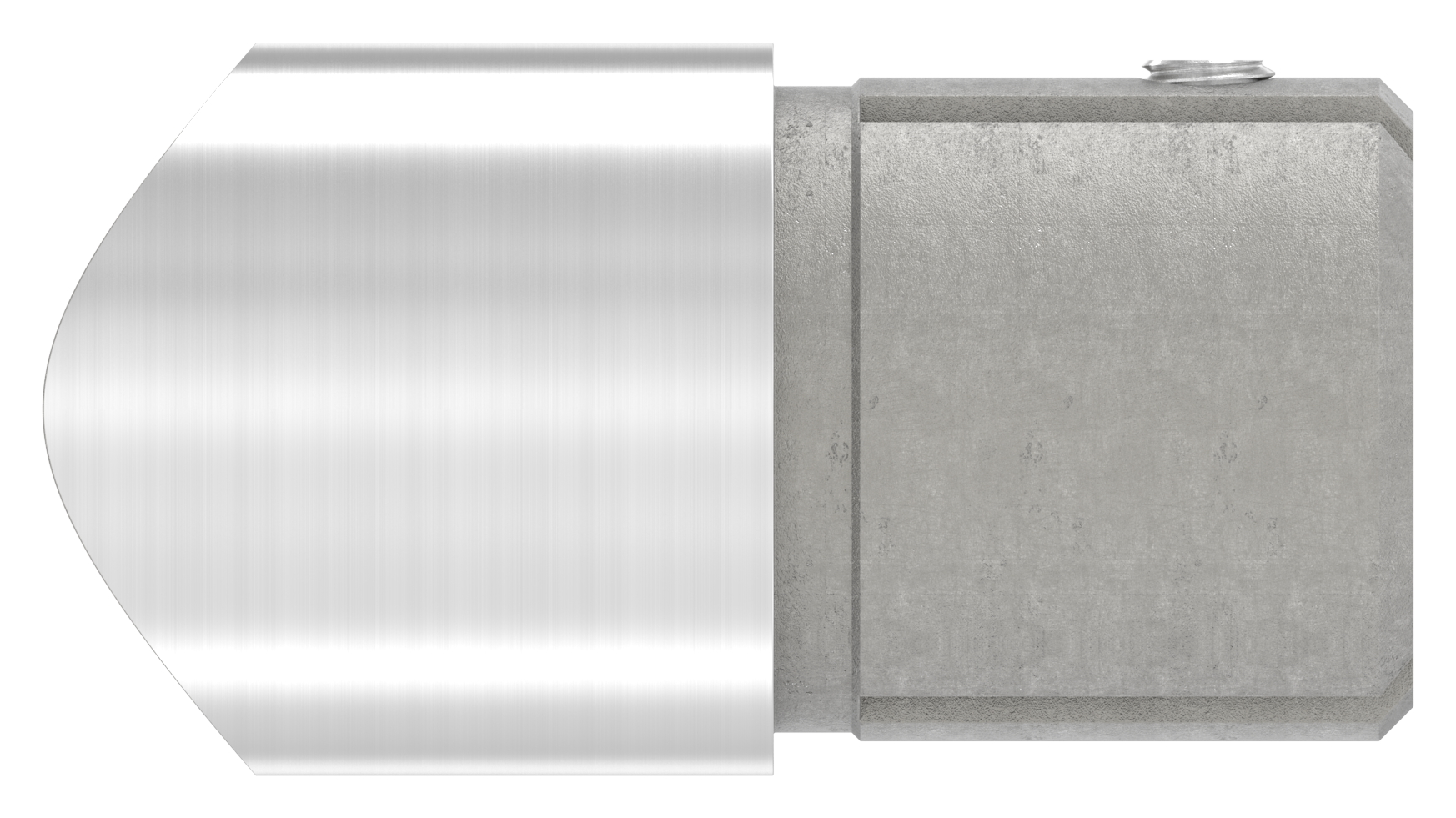 Anschlussstück 90°, Anschluss oben: 48,3mm, V2A