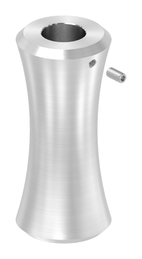 Zierhülse mit Durchgangsbohrung 12,5mm, V2A