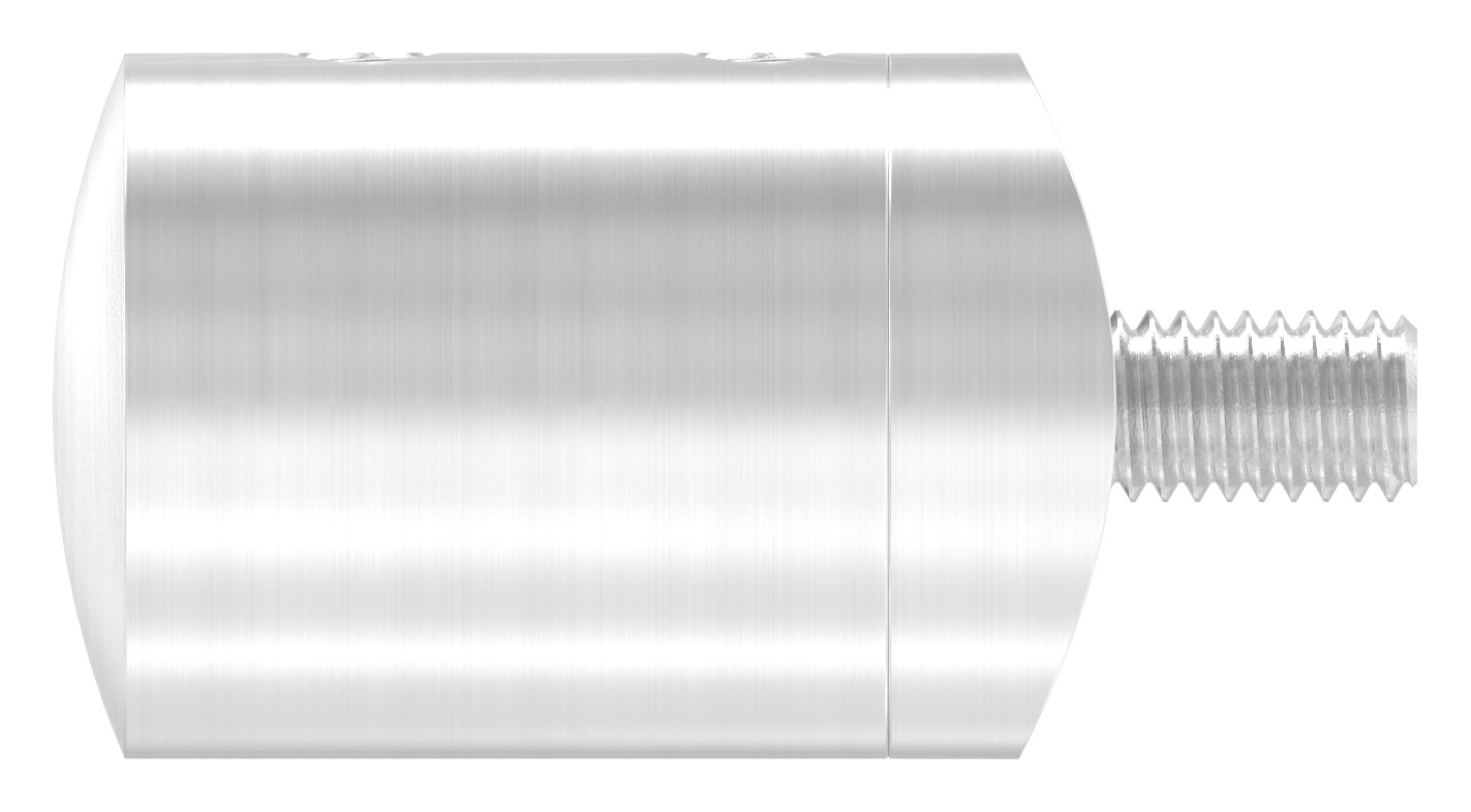 Querstab-Endhalter f. 42,4mm Rohr m. Sackloch rechts 10,2mm, V2A