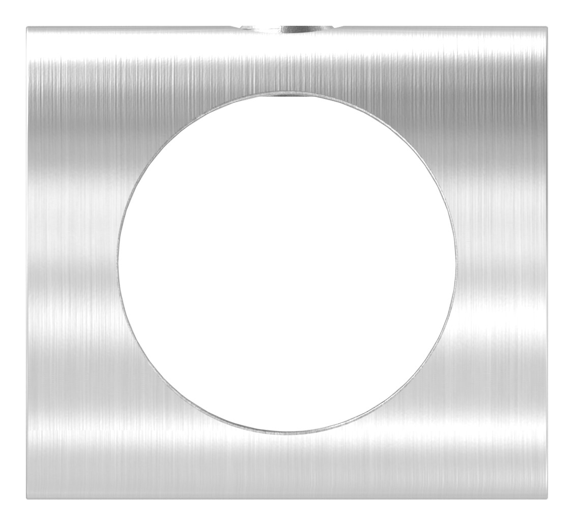 Querstabhalter (Montage zwischen zwei Flacheisen) mit 14,2mm Bohrung, V2A