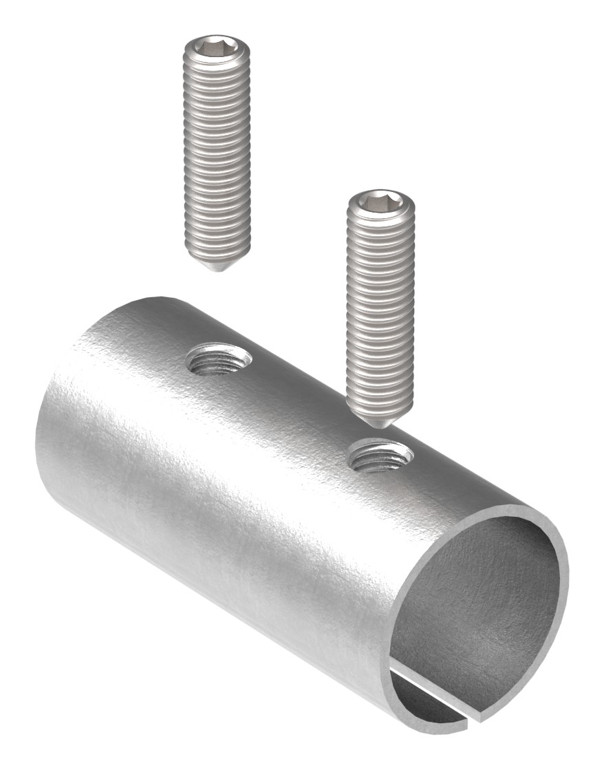 Verbindungshülse für Rohr 33,7x2,0mm, V2A