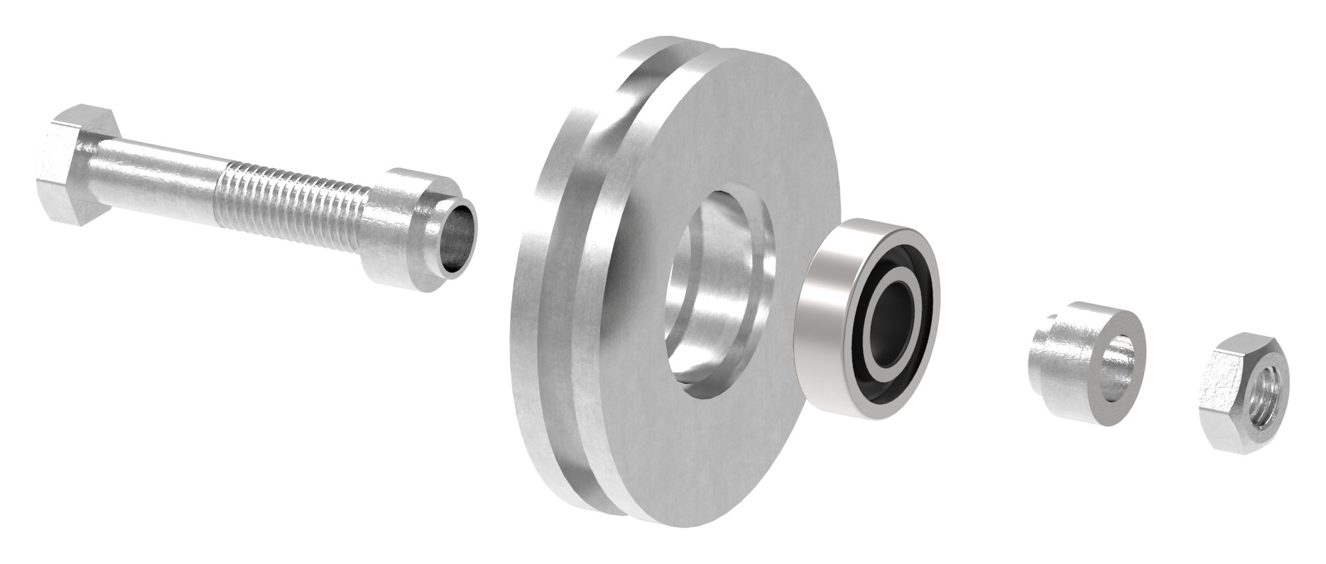 Schiebetorrolle mit U-Rille