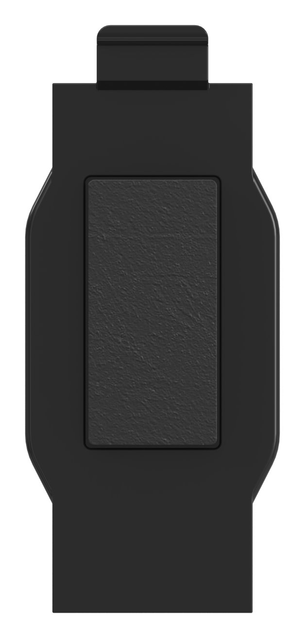 Sicherungsplatte für Mod. 36 - Zink roh pulverbeschichtet in RAL 9005 matt