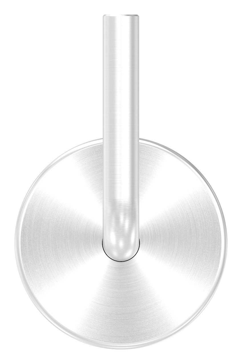 Handlaufhalter zum Anschweißen + Abdeckrosette (Ronde und Bügel verschweißt), V2A