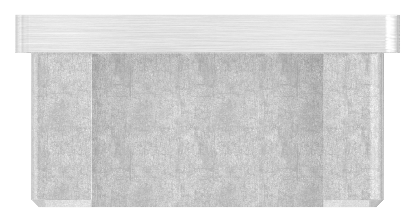 Einsteckkappe, für Rohr 50x40x2,0mm, V2A
