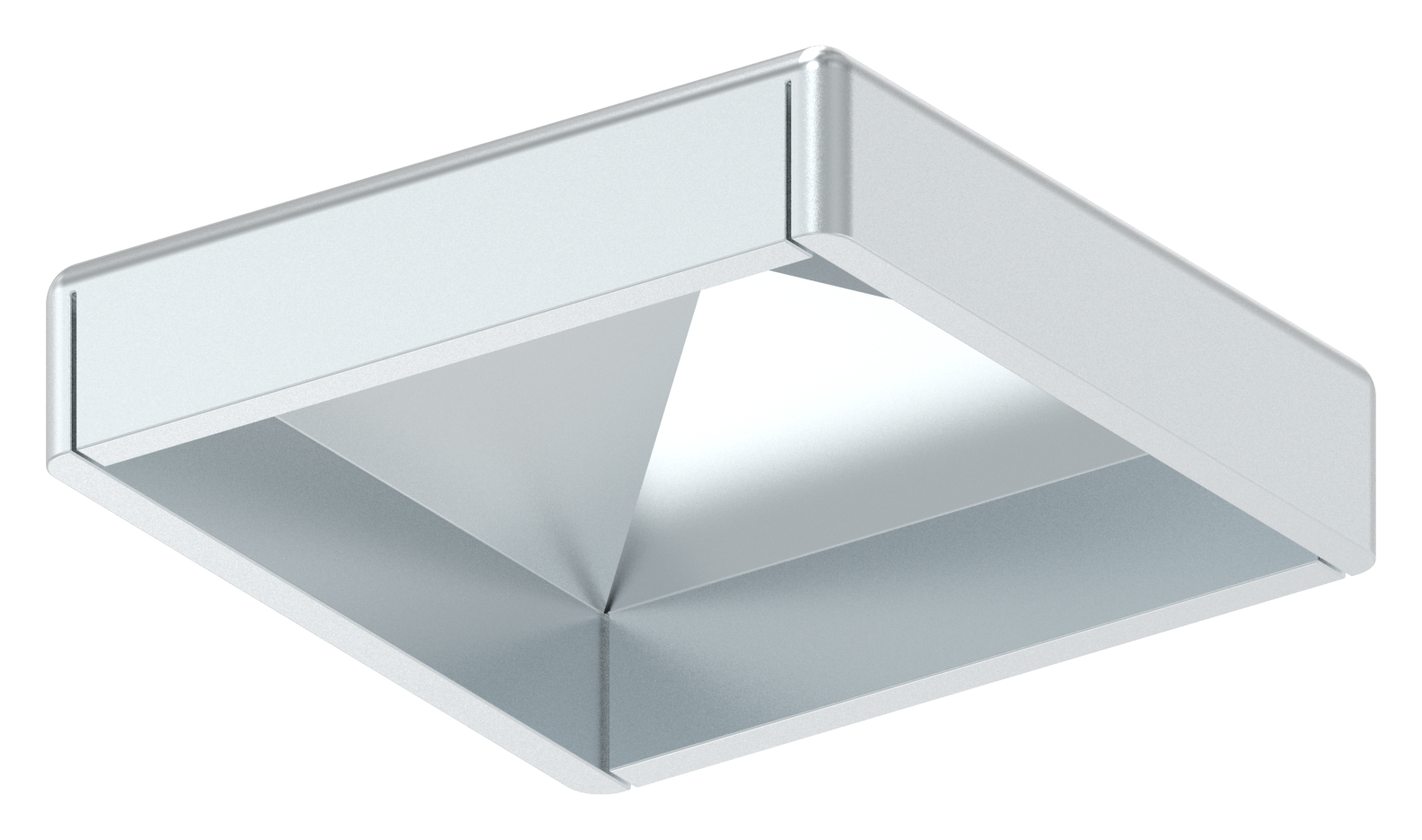 Pfeilerbedecker für Rohr 30x30mm, verzinkt