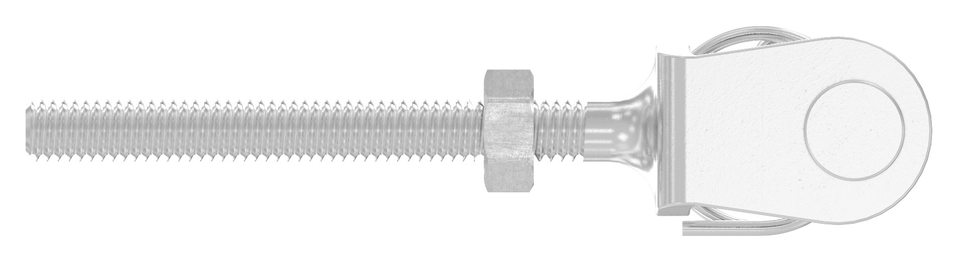 Gabelterminal mit Außengew. M4 links, V4A