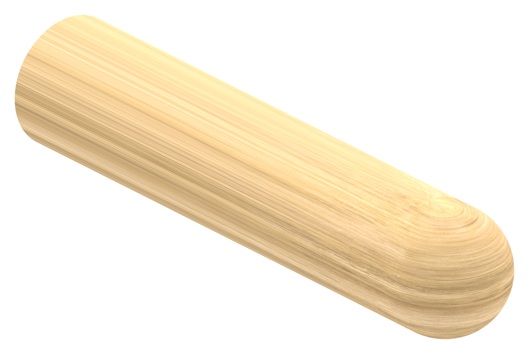 Holzhandlauf Eiche Ø 42mm, Länge 200mm, lackiert