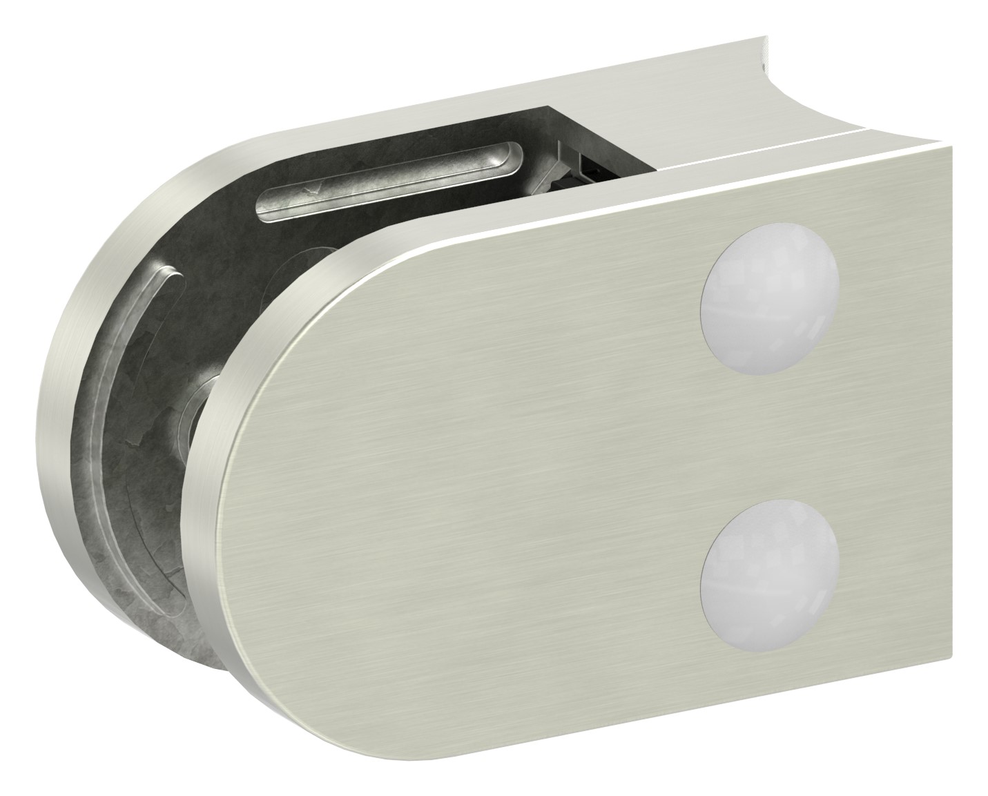 Glasklemme Mod. 38, Anschluss: 42,4mm, VA-Effekt Glasklemme Mod. 38, Anschluss: 42,4mm, VA-Effekt