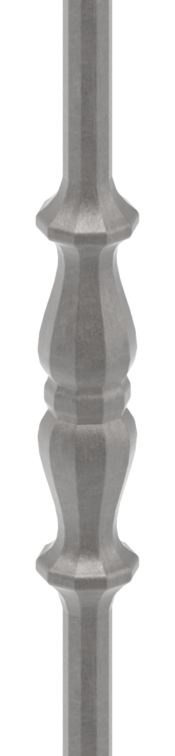 Zierstab 12mm, gehämmert, H: 1000mm