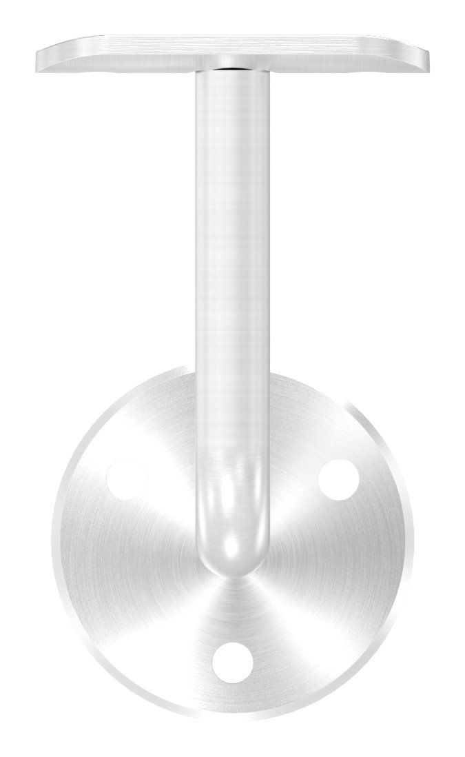 Handlaufhalter mit Handlaufanschlussplatte 42,4mm (Ronde und Bügel verschraubt), V2A