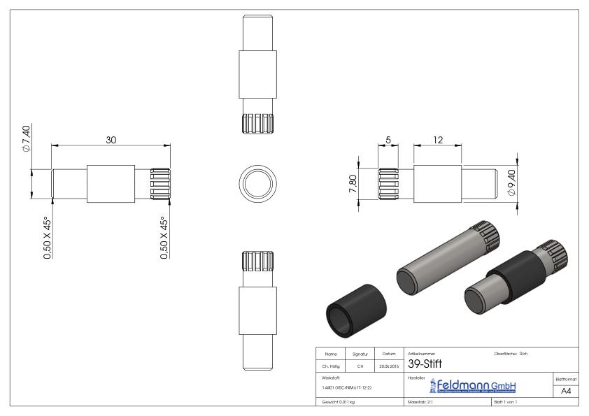 Sicherungsstift für Mod. 39