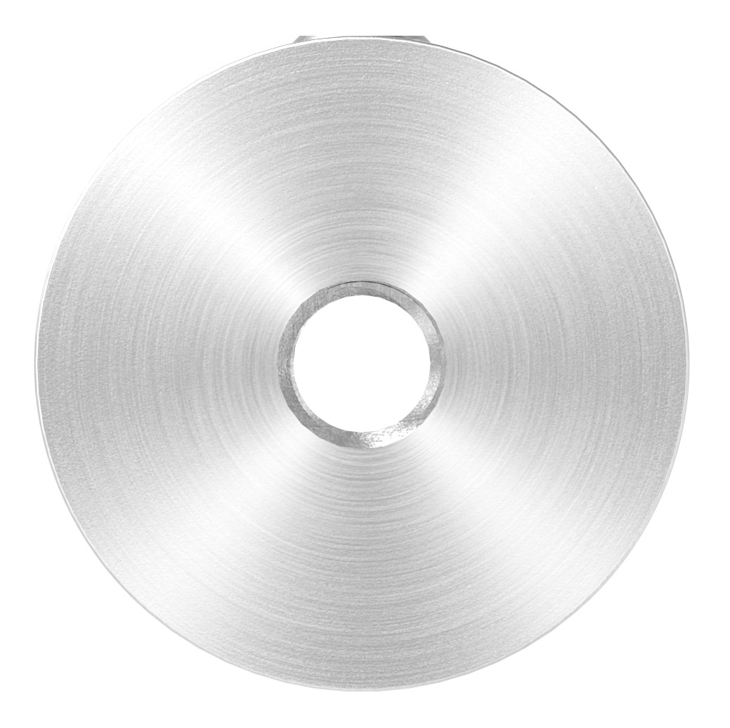 Querstabhalter (Montage zwischen zwei Flacheisen) mit 14,2mm Bohrung, V2A