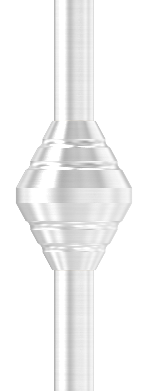 Zierhülse für 12mm Rundmaterial, V2A