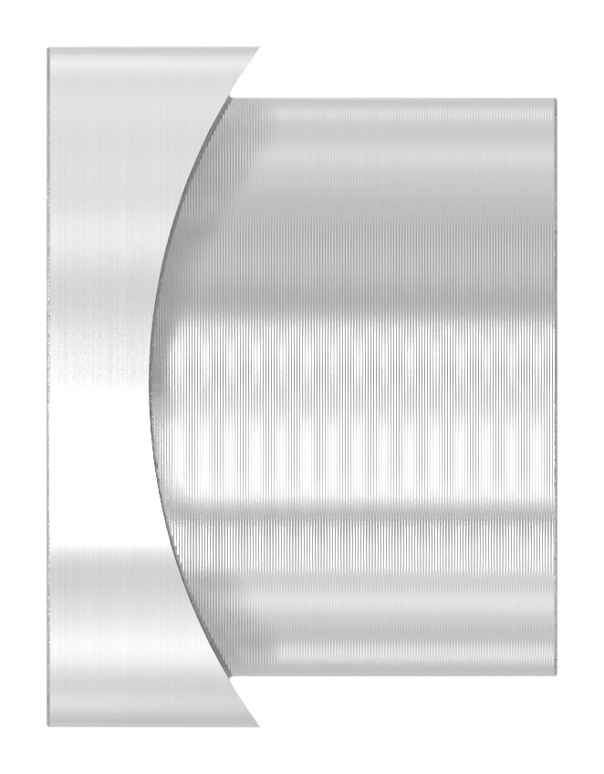 Gewindehülse, passend zu Torband 120-M12-VA, für Rohr 33,7mm, V2A